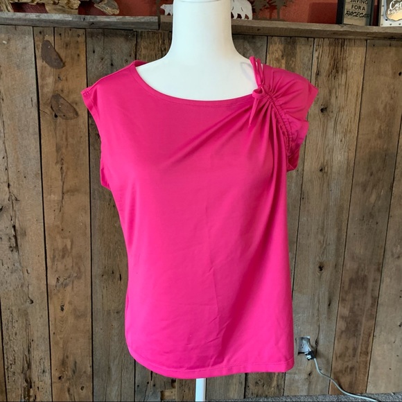 New York & Company Tops - New York & Company Stretch Pink Top